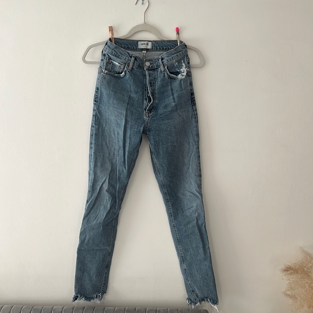 Agolde Nico high rise straight jeans